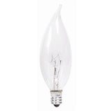 Philips 60w 120v BA9 E12 Clear Decorative Chandelier Incandescent Light Bulb