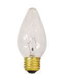 2PK - Sunlite 60w 120v E26 Medium Flame Twist Clear Incandescent 34050-SU bulb