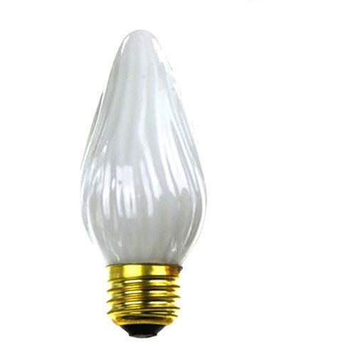 2Pk - SUNLITE 60w 120v E26 Medium Base Flame Twist White Light 34060-SU bulb