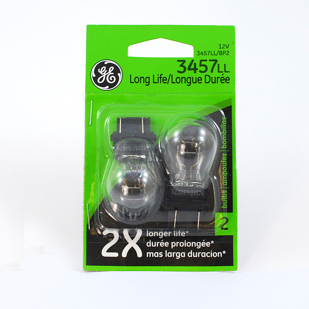 GE  3457 - Long Life 27w 12.8v S8 Automotive Lamp - 2 Bulbs