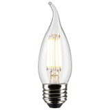 3PK - 4.5w CA11 Candle LED 2700K Medium Base Non-Dimmable - 40w equiv - BulbAmerica