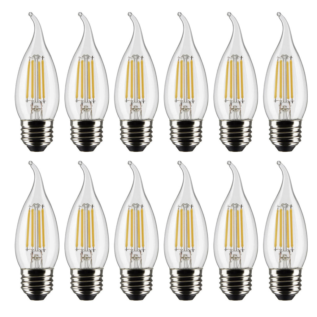 12PK - 4.5w CA11 Candle LED 2700K Medium Base Non-Dimmable - 40w equiv
