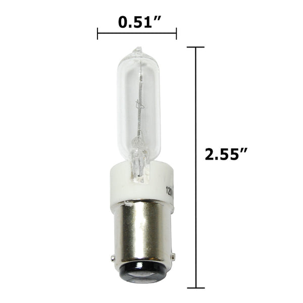 Satco S1979 35W 120V BA15d halogen light bulb – BulbAmerica
