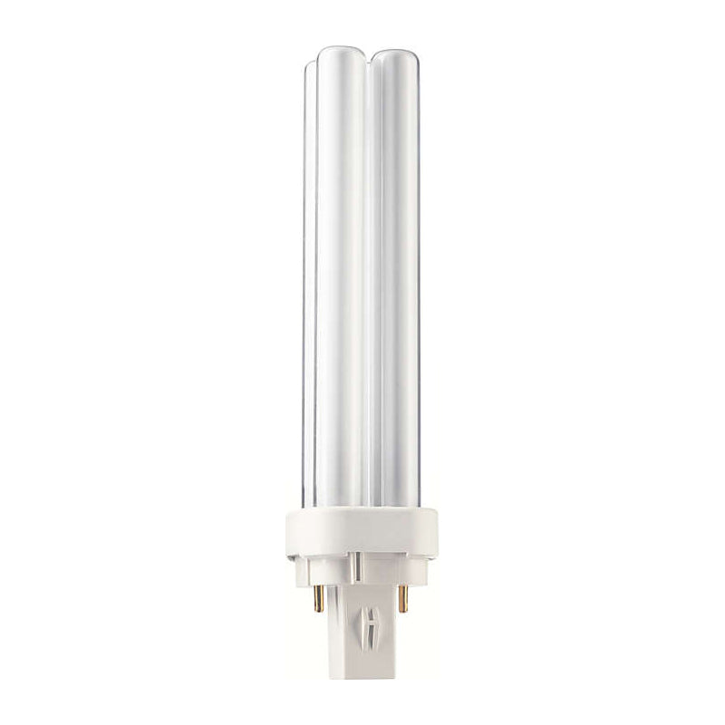 Philips 18w PL-C 18W/35/ALTO 3500K G24D-2 Double Tube 2-Pin Fluorescent Bulb