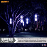 3Pk - Sunlite 3w LED A19 Blue Colored Non-Dimmable Bulb - 25w Equiv_4