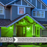 3Pk - Sunlite 3w LED A19 Green Colored Non-Dimmable Bulb - 25w Equiv_1