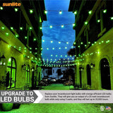 3Pk - Sunlite 3w LED A19 Green Colored Non-Dimmable Bulb - 25w Equiv_3