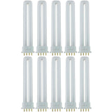 10Pk - Sunlite 13w Compact Fluorescent PL 4-Pin 2GX7 Base 30000K Light Bulb