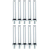 10Pk - Sunlite 13W 3000K 2-Pin U Shaped PL CFL Twin Tube Plugin GX23 Base Bulb