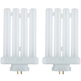 2Pk - Sunlite 27w FML 4-Pin Quad Tube Plug-In 3000K Compact Fluorescent Lamp