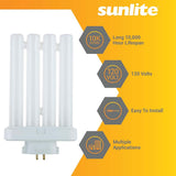 2Pk - Sunlite 27w FML 4-Pin Quad Tube Plug-In 3000K Compact Fluorescent Lamp - BulbAmerica