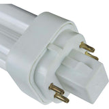 10Pk - Sunlite 18w 2700K PLD 4-Pin Double U-Shaped Twin Tube G24Q-2 Base Bulb - BulbAmerica