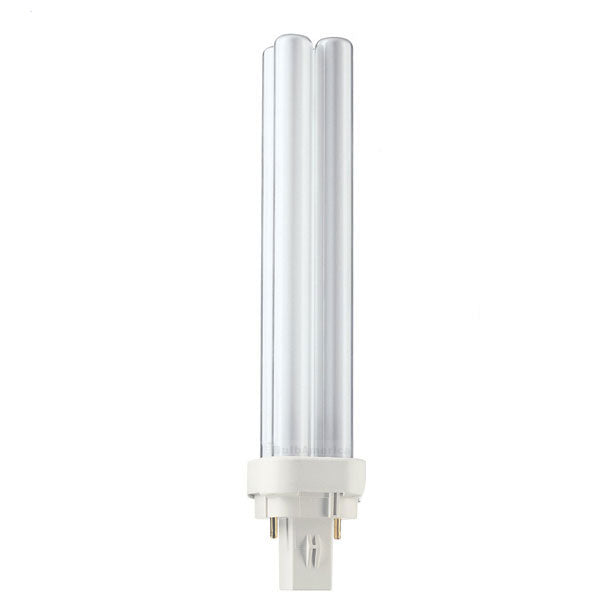 Philips PL-C 21w/830 G24D-3 3000K Double Tube Warm White CFL Bulb