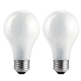 Philips 43w 120v A19 White EcoVantage Halogen - 2 Light Bulbs