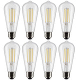 2Pk - SYLVANIA 7w ST19 LED 800Lm 90CRI 2700K Soft White Dimmable - 60w equiv