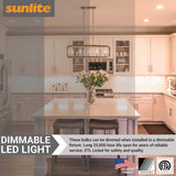 6Pk - Sunlite 7w LED Torpedo Tip B11 Chandelier E26 2700K Bulb - 60W Equiv_1