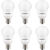 6Pk - Sunlite 6w LED A15 Frosted E17 Base Dimmable 3000K Bulb - 40W Equiv
