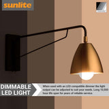 6Pk - Sunlite 6w LED A15 Frosted E17 Base Dimmable 3000K Bulb - 40W Equiv_1