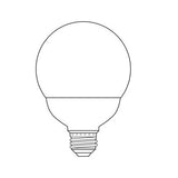 GE 15W 120V Globe G30 E26 Compact Fluorescent Light Bulb - BulbAmerica