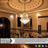 6Pk - Sunlite 7w LED B13 Decorative Chandelier E26 3000K Bulb - 60W Equiv_2