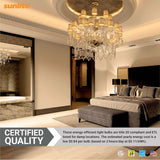 6Pk - Sunlite 7w LED B13 Decorative Chandelier E26 3000K Bulb - 60W Equiv_3