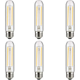 6Pk - Sunlite 2w LED Edison T10/T30 Tubular E26 5000K Bulb - 25W Equiv