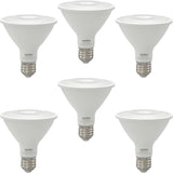 6Pk - 9w Short Neck LED PAR30 E26 Base 3000K Reflector Bulb - 75w equiv