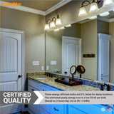 6Pk - Sunlite 5w LED G16.5 Clear Globe E12 Base 4000K Bulb - 40W Equiv_3