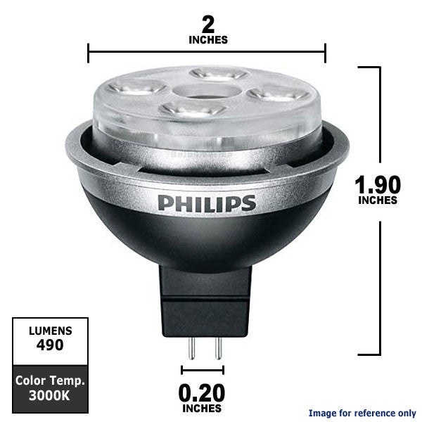 Philips 10w 12v Dimmable MR16 EnduraLED GU5.3 3000K Flood Light Bulb