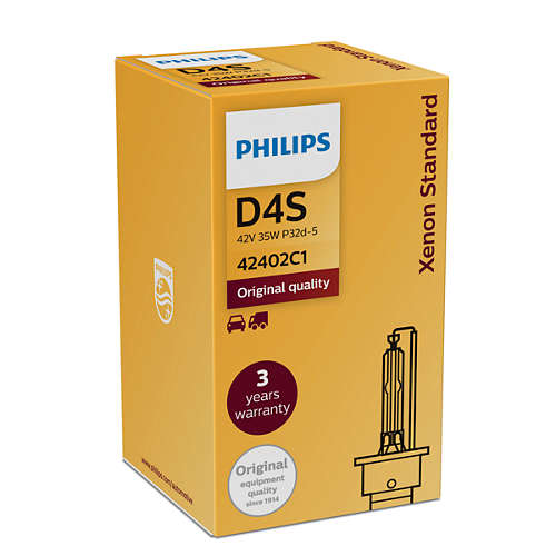 Philips 42402 D4S Xenon HID Headlight Automotive Car Lamp Bulb (Pack o ...
