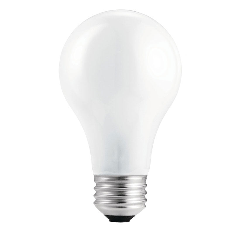 4Pk - Philips 43w 120v A-Shape A19 Soft White E26 EcoVantage Halogen Light Bulb