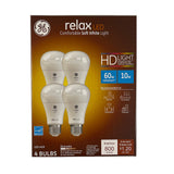 4PK - GE LED 10W A19 800Lm 2700K 90CRI Dimmable Light Bulb - 60w Equiv - BulbAmerica