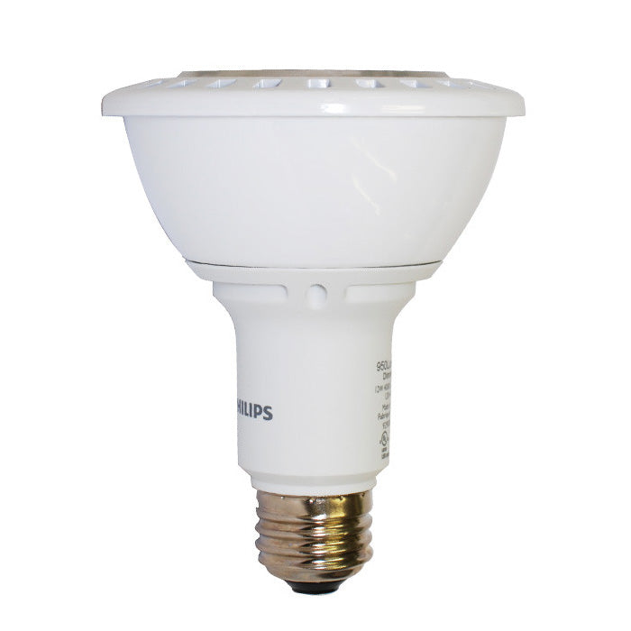 Philips 12w 120v PAR30L FL36 2700k White Aiflux Technology LED Light Bulb