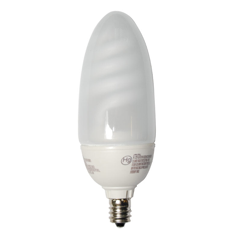 Philips 9w Warm White Candelabra E12 Fluorescent Light Bulb - 40w equiv.