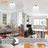 Sunlite 11-in 20w Modern Round Flush Mount Fixture CCT Selectable Dimmable_2