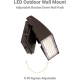 Sunlite LED Outdoor Slim Profile Cutoff Wallpack CCT Wattage Selectable Fixture_2