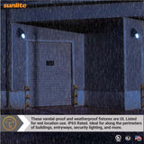 Sunlite LED Outdoor Slim Profile Cutoff Wallpack CCT Wattage Selectable Fixture_5
