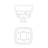 Ushio 3000059 - CF26DE/827 - 26W 2700K - 4 Pin G24q-3 Base - Double Tube CFL_2