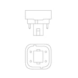 Ushio 3000143 - CF18DE/835 - 18W - 3500K - 4 Pin G24Q-2 Base Double Tube CFL_2