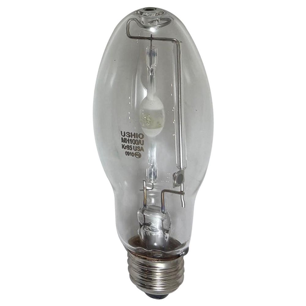 USHIO MH100/U/MED/40/PS 100w E26 4000K ED17 PulseStrike Clear Metal Halide Bulb