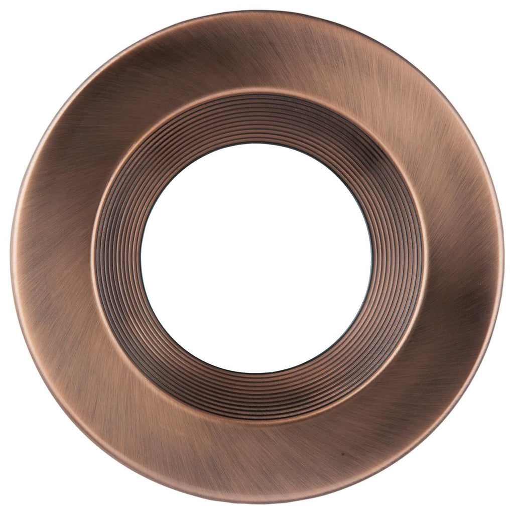 SUNLITE 6" Round LED Retrofit Fixture Trim, Bronze Finish