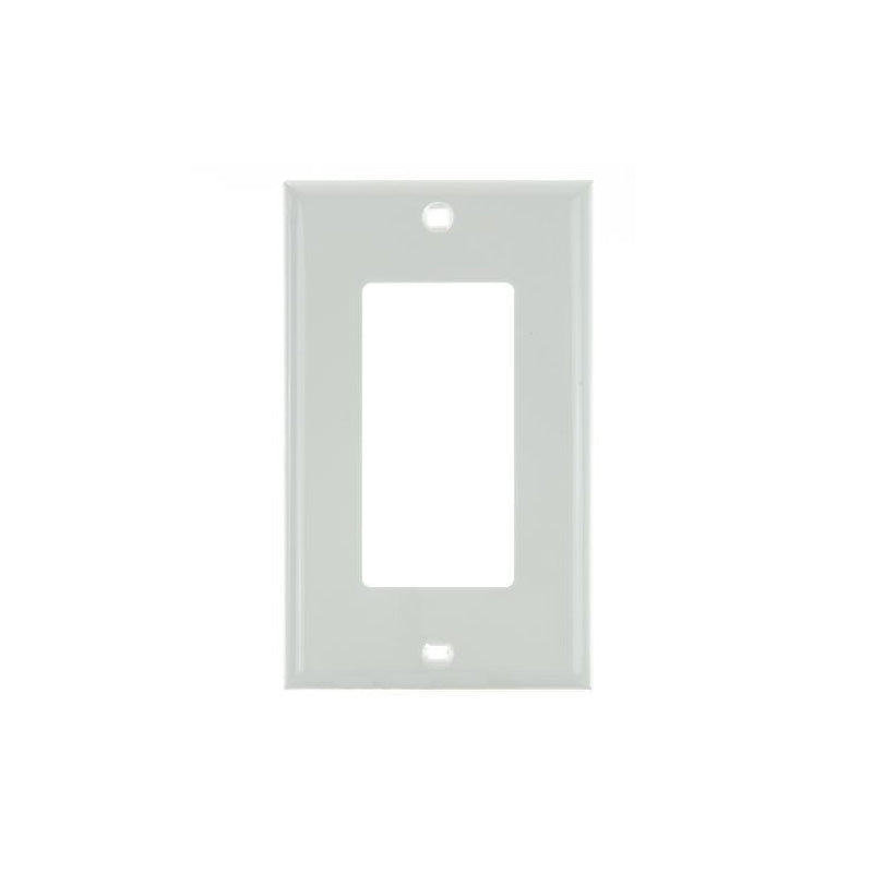 12Pk - SUNLITE 1 Gang Decorative Plate White Color E301W