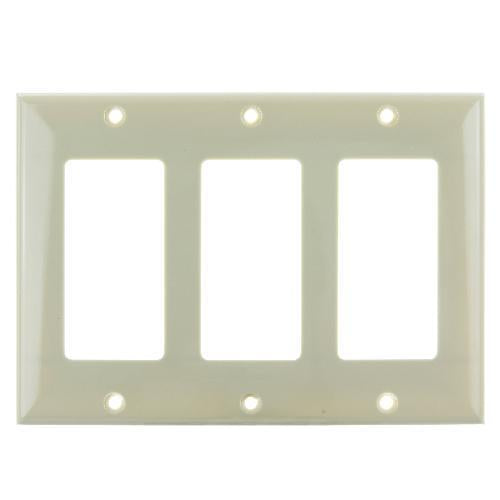 SUNLITE 3 Gang Decorative Plate Ivory Color E303I