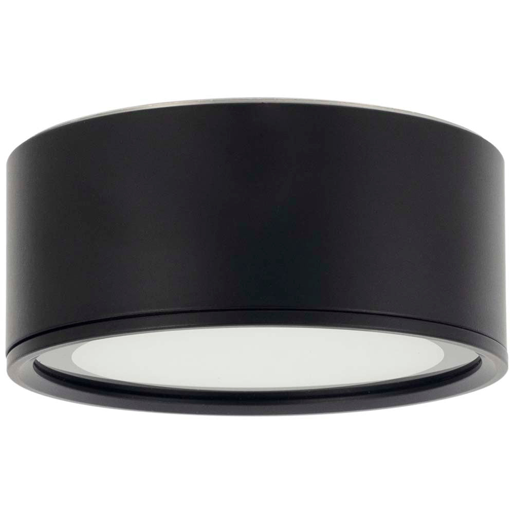 Sunlite 15w LED Ceiling Fixture CCT Selectable Black Indoor Frosted Dimmable