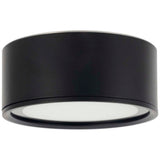 Sunlite 15w LED Ceiling Fixture CCT Selectable Black Indoor Frosted Dimmable