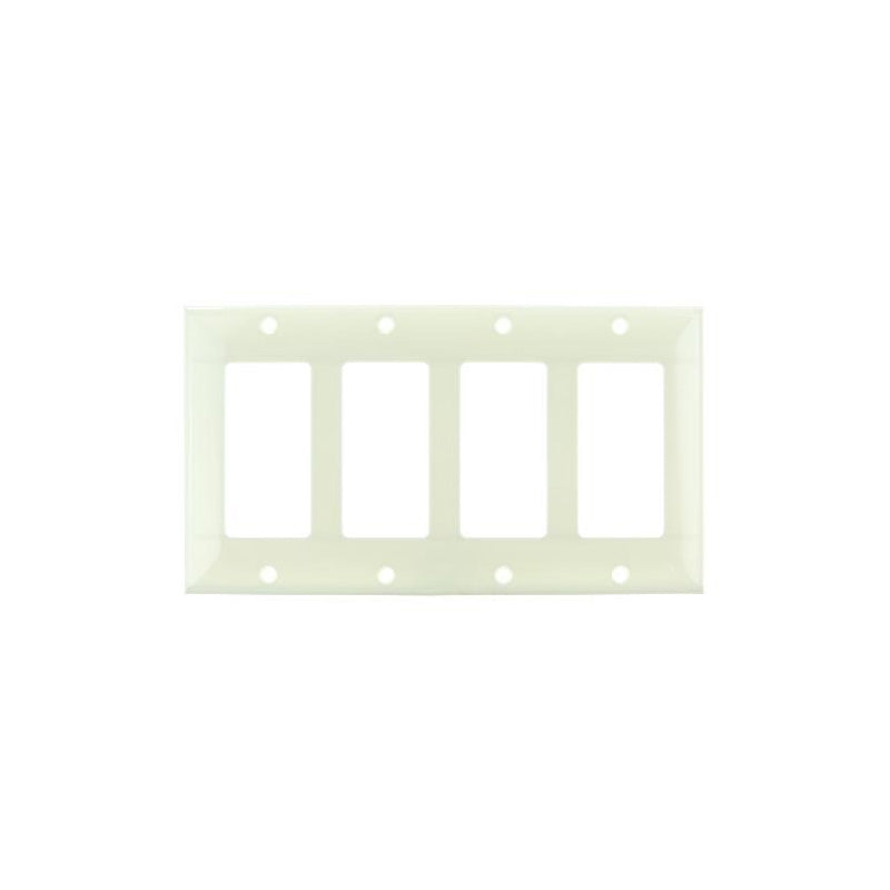SUNLITE 4 Gang Decorative Plate Almond Color E304A