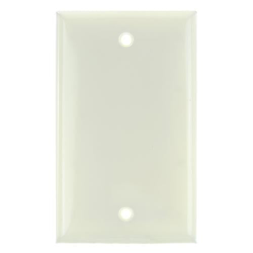 12Pk - SUNLITE 1 Gang Blank Wall Plate Almond Color E401A