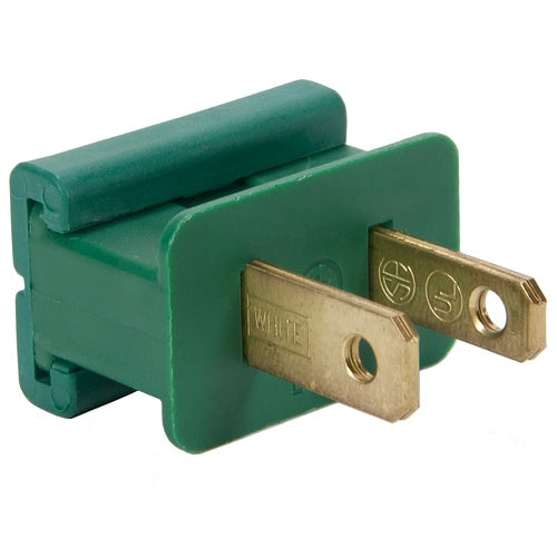 5 Pack - Male Zip Plug SPT1 Polarized Male Plug, Green