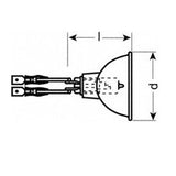 OSRAM 64336A 62W 6.6A MR16  Female Connector Airfield Bulb - BulbAmerica