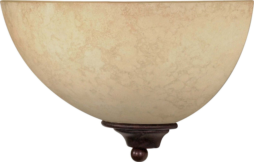 Nuvo Tapas - 1 Light - 12 inch - Sconce - w/ Tuscan Suede Glass